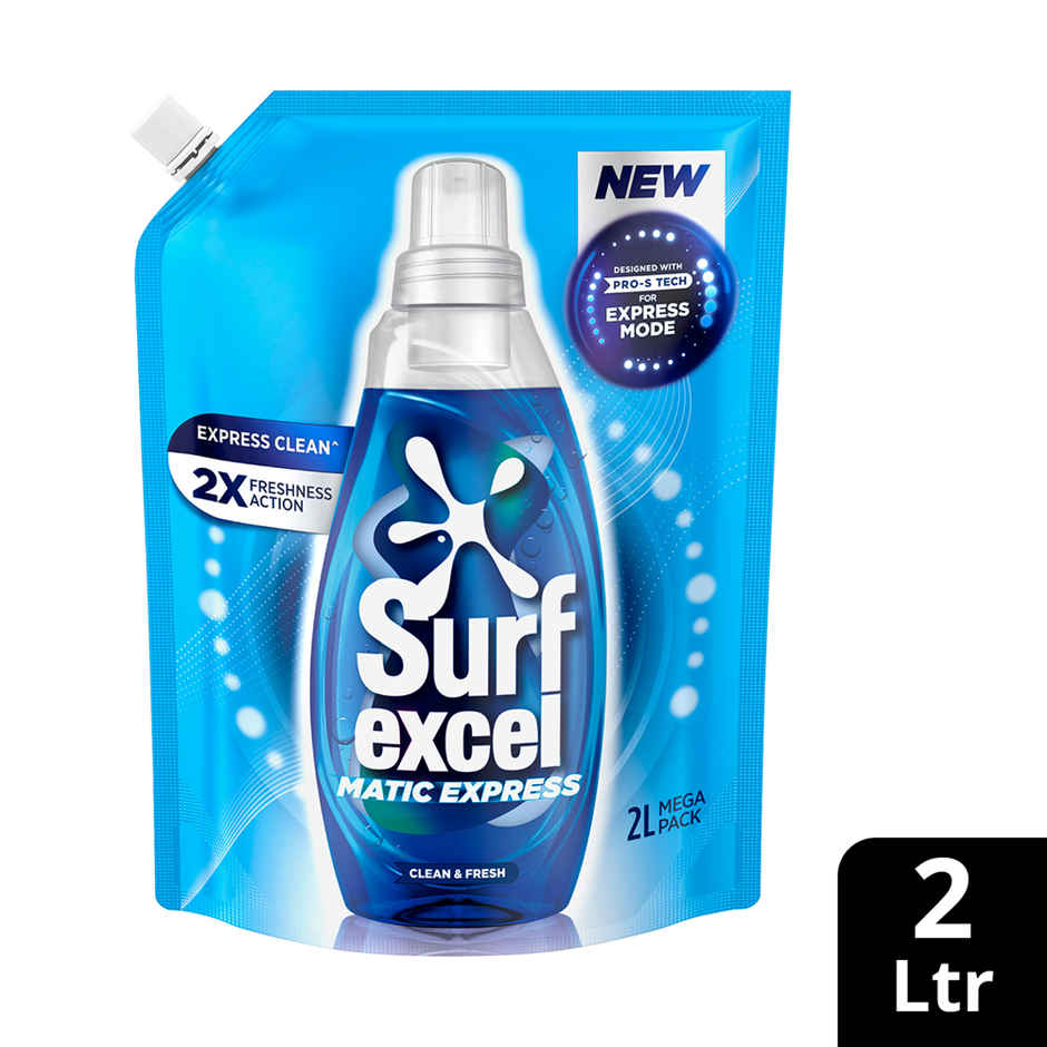 Surf Excel Matic Express Clean & Fresh (2L) & Comfort Perfume Deluxe Mystique (1.8L) Combo