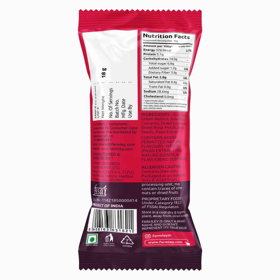 Farmley Snack Mix Dry Fruits- Oudh Pan & Rose