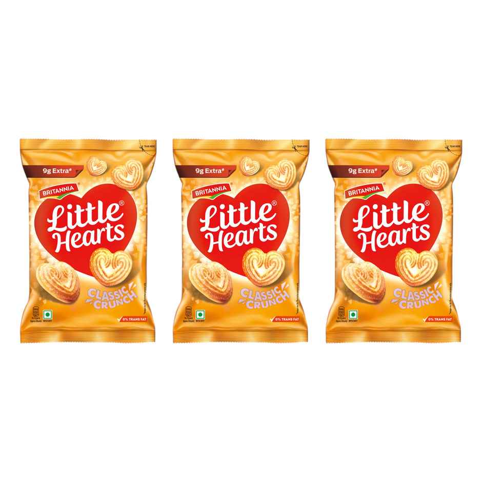 Britannia Little Hearts Classic Crunch Biscuits Combo