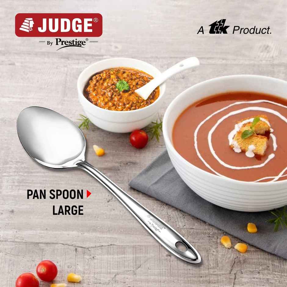 Judge by Prestige Stainless Steel Pan Regular Spoon 1.5 (32cm)