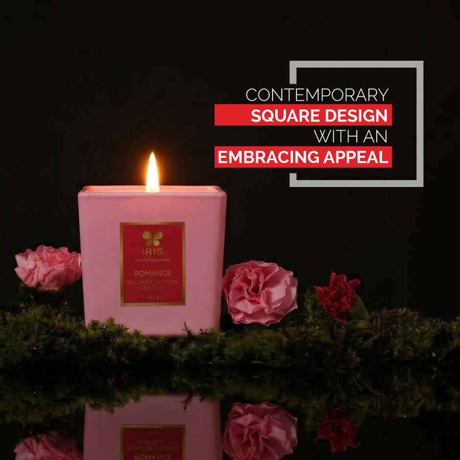 IRIS Blush of Romance Square Votive Candle