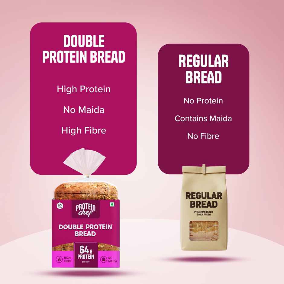 Protein Chef Double Protein Bread (64g Protein), Multigrain Bread