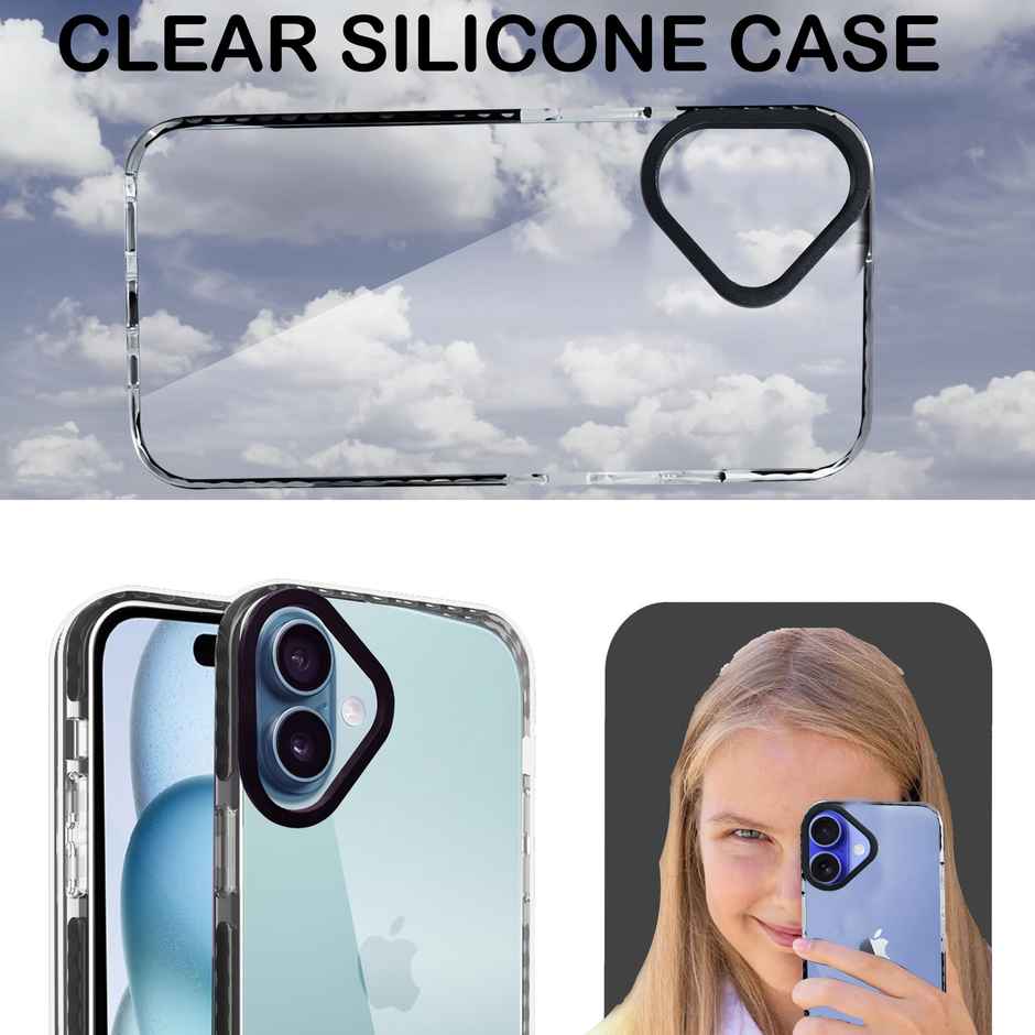 Artistque Case for Iphone 16 Plus Back Cover - ultra Stylish Transparent Tpu Cover