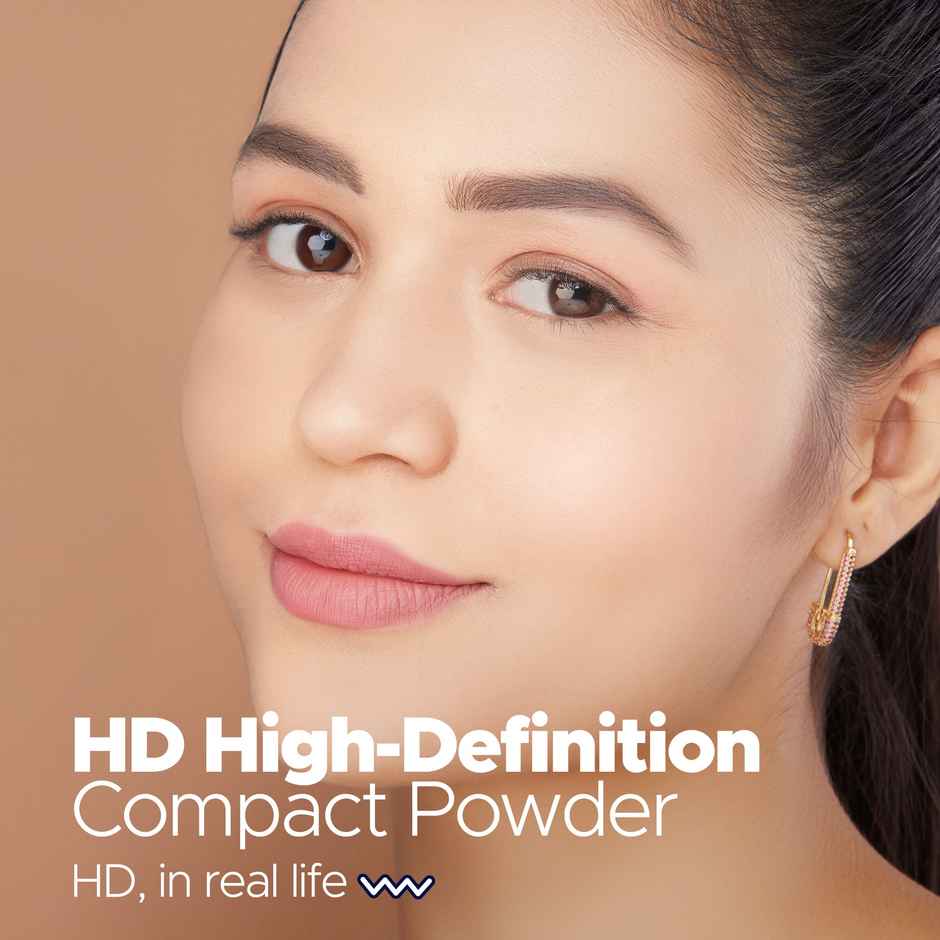 Hilary Rhoda HD High-Definition Pressed Powder | 2 in 1 Compact Powder | My Ivory - Shade 01