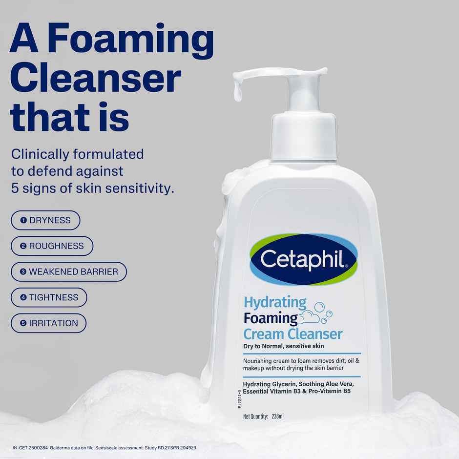 Cetaphil Hydrating Foaming Cream Cleanser