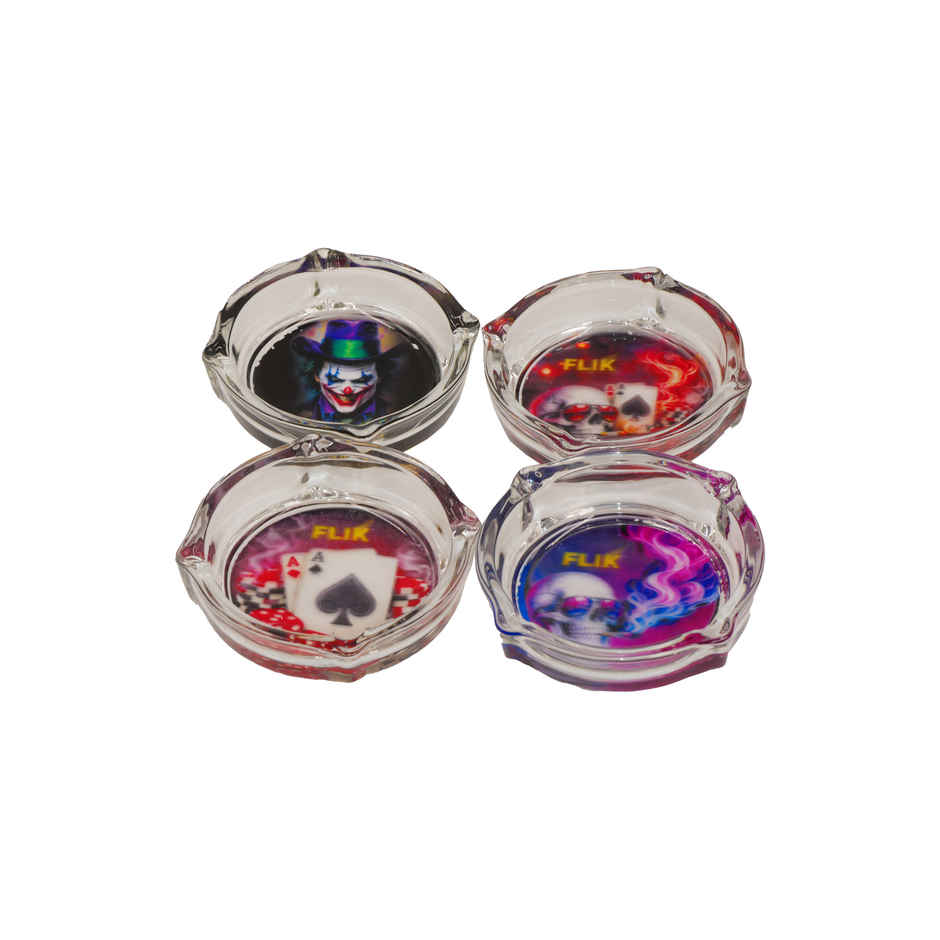 FLIK Regalia Glass Ashtray | Assorted