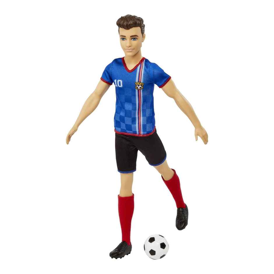 Barbie Soccer Doll - Cropped Hair | Colorful Uniform |Soccer Ball |Cleats |Tall Socks |Great Sports