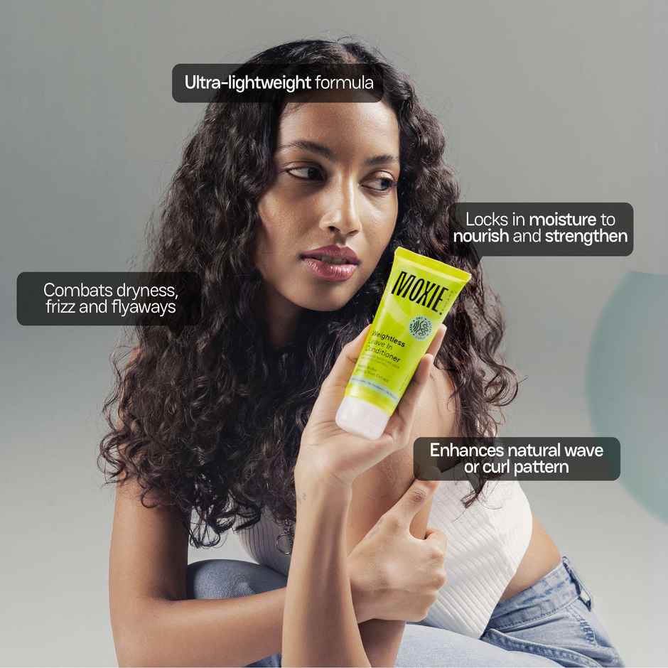 Moxie Beauty Weightless Leave In Conditioner | For Frizzy, Dry, or Wavy Hair