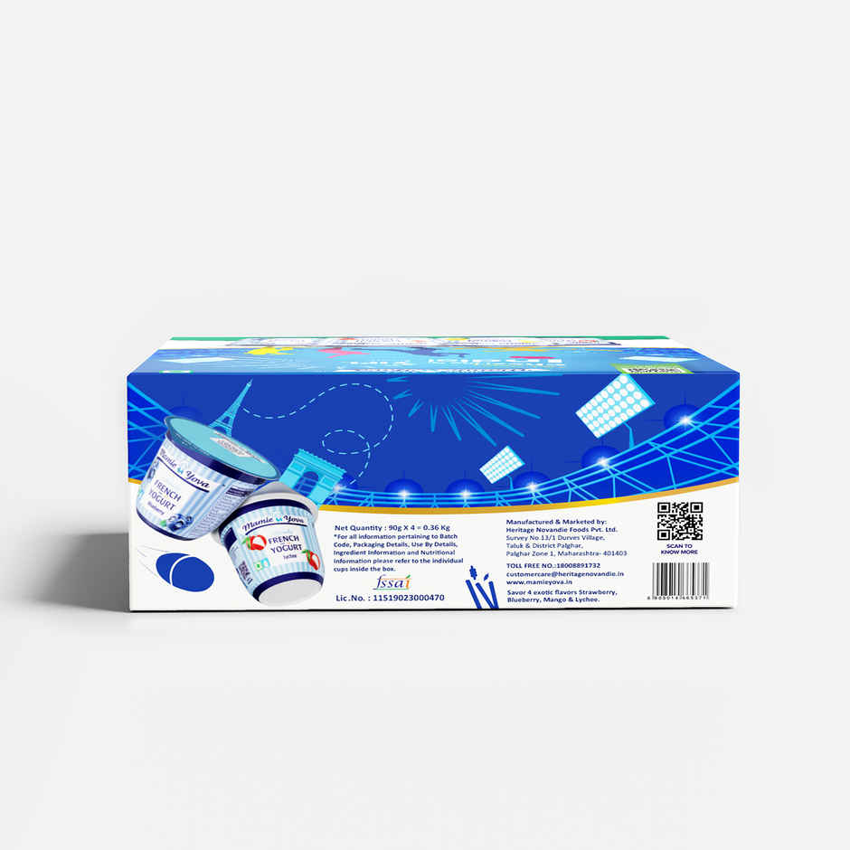 Mamie Yova Combopack Stirred Yogurt (Pack of 4) Combo