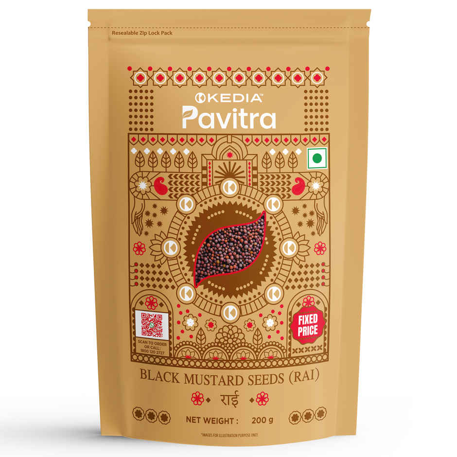 Kedia Pavitra Black Mustard Seeds Whole | Rai