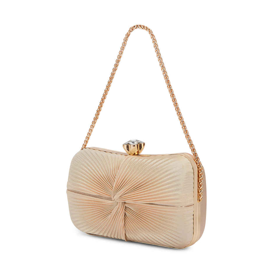 Lavie Women's Ruby Knot Framed Clutch | Ladies Purse | Small | Rose Gold