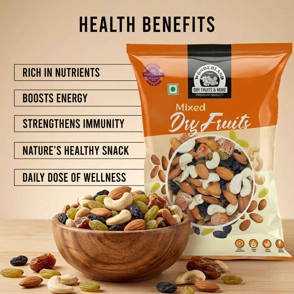 Wonderland Foods Vrat Punchmeva Dry Fruit Mix