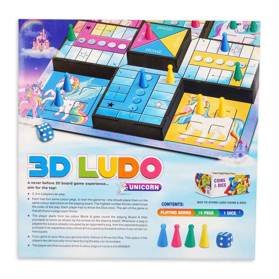 Ratna's 3D Ludo Unicorn