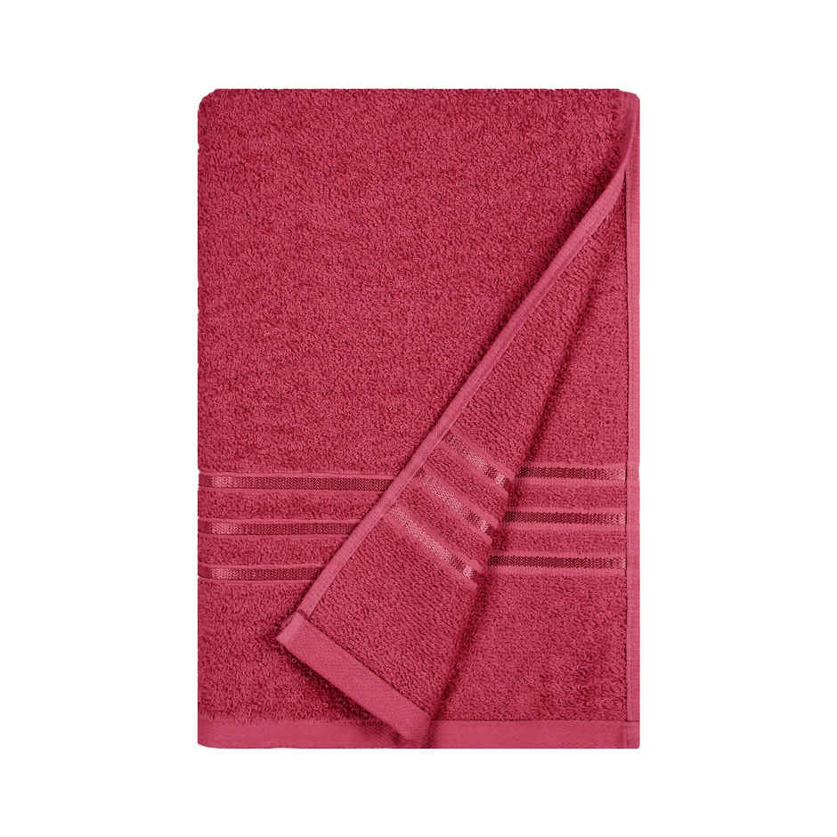 Mytrident Comfort Living Cotton Bath Towel | Tangy Tomato