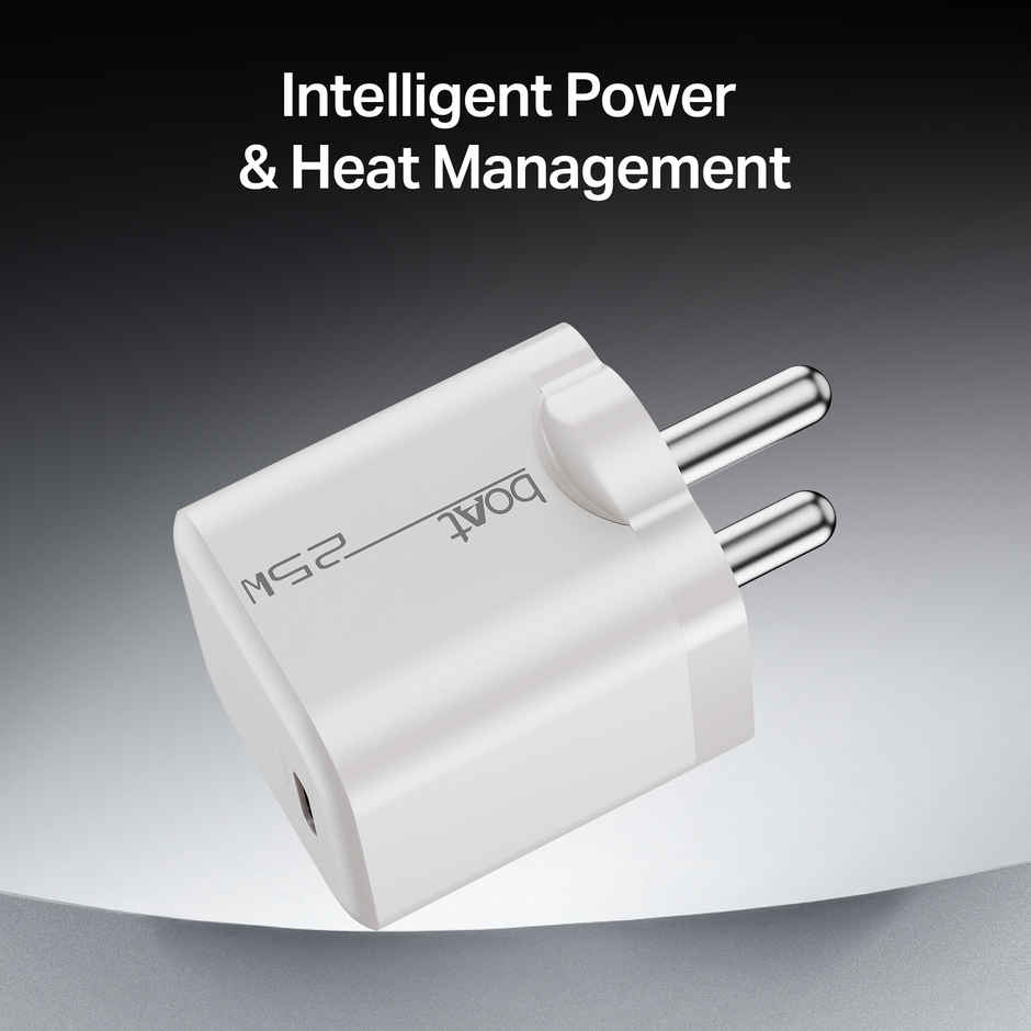 boAt 25W PD Charger | Pearl White