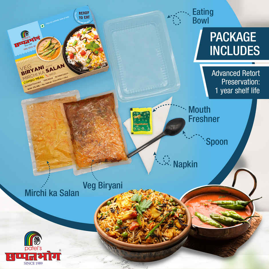 Chhapanbhog Veg Biryani with Mirchi ka Salan