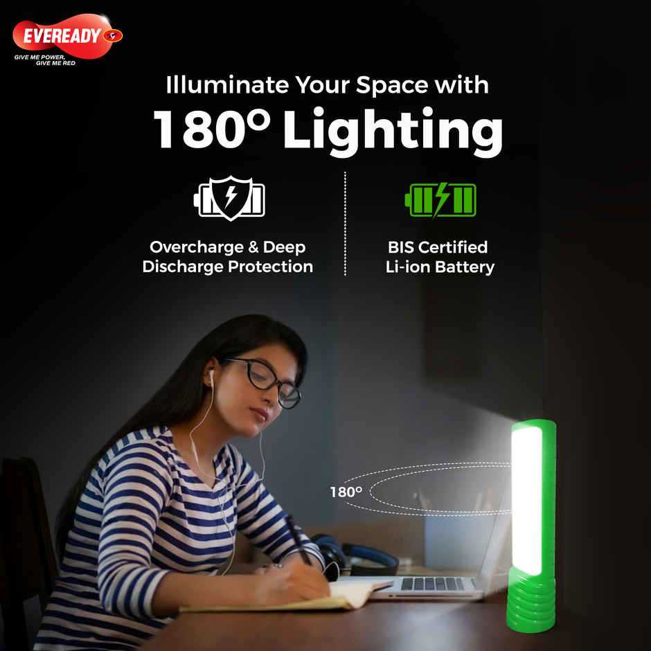EVEREADY CITYLITE HL50 | 2W Torch + 3W Lantern, Rechargeable LED | Assorted
