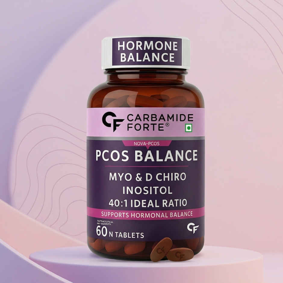 Carbamide Forte PCOS Supplement with Myo Inositol & D Chiro Inositol in an ideal 40:1 ratio- 60 tab