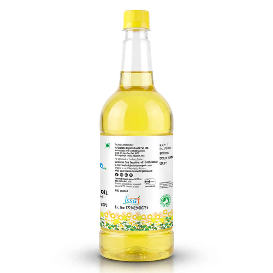 Natureland Organics Sunflower Cold Pressed Oil
