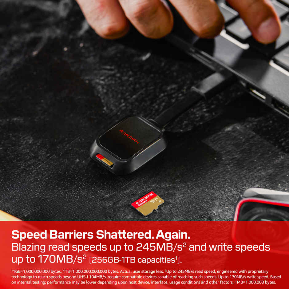SanDisk Extreme GO microSDXC Card | 128 GB | 240 MB/s Read | 120 MB/s Write | 5K/4K | A2 U3 V30