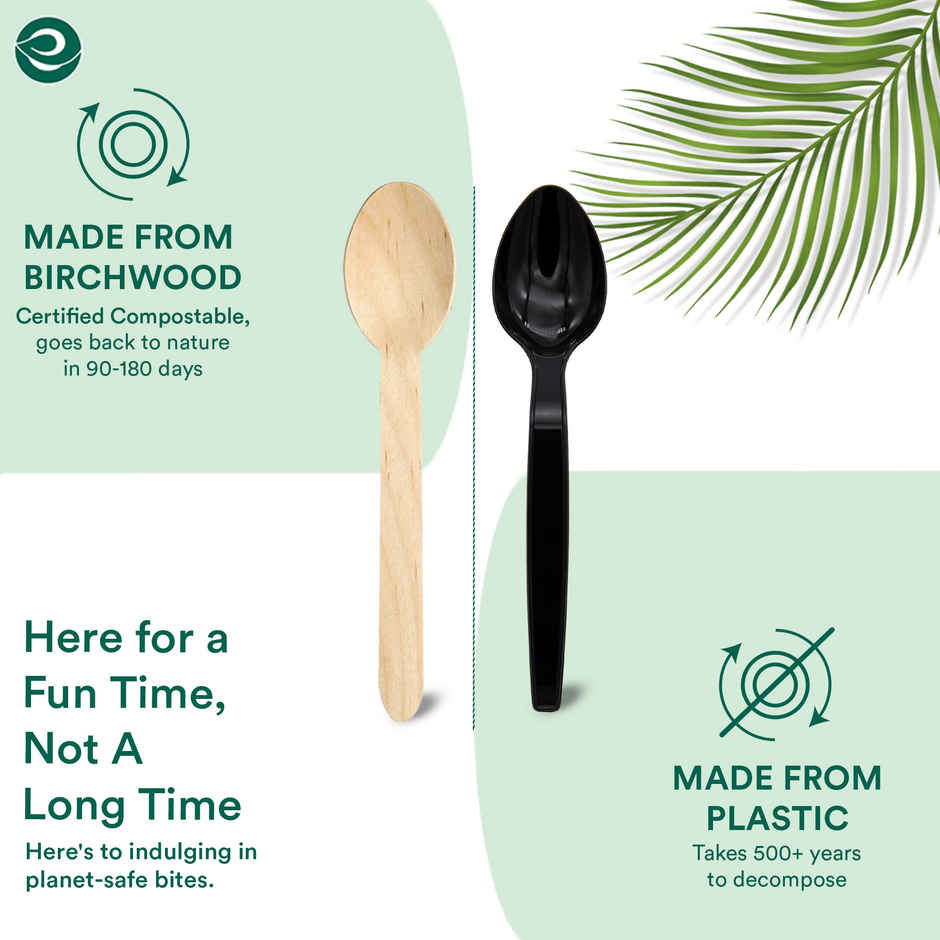 Eco Soul 140mm | 50 Count | Disposable Spoon