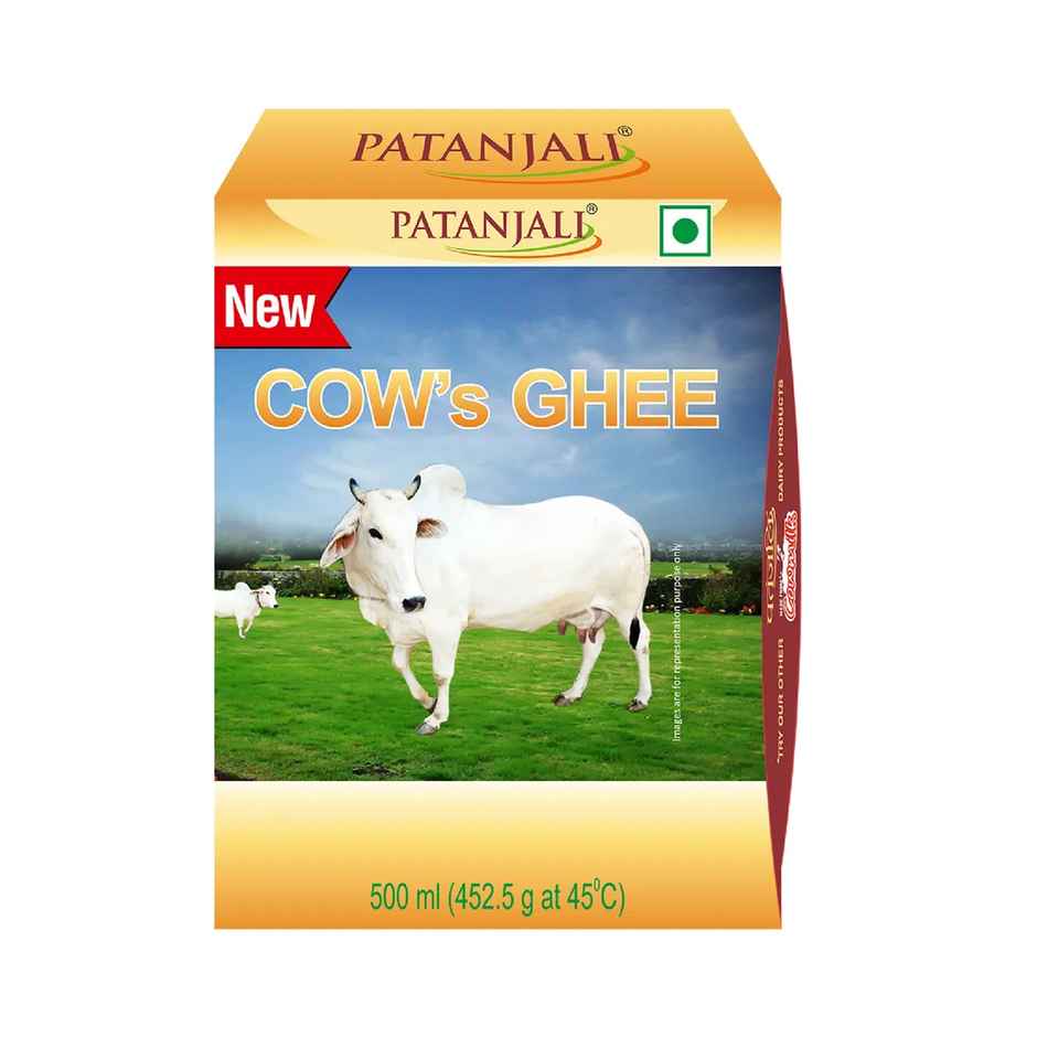 Patanjali Rich Cow Ghee Tetra Pack - Danedar, Rich Aroma, Cow Ghee