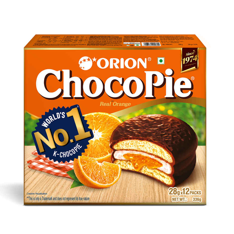 Orion Orange Choco Pie - Centre-Filled Biscuit