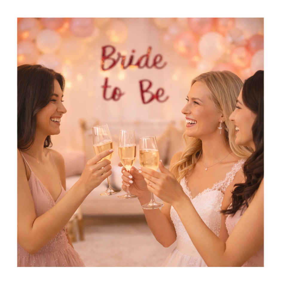 Rose Gold Bride To Be Decoration Kit with Banner & Balloons | BeyondLuv
