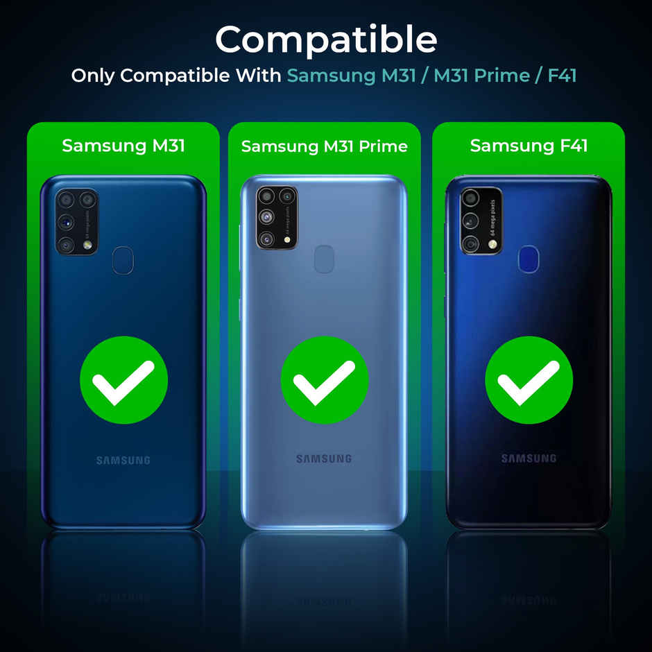 Artistque Case for Samsung Galaxy M31 Prime F41, M31 Back Cover | Transparent Shockproof TPU Cover