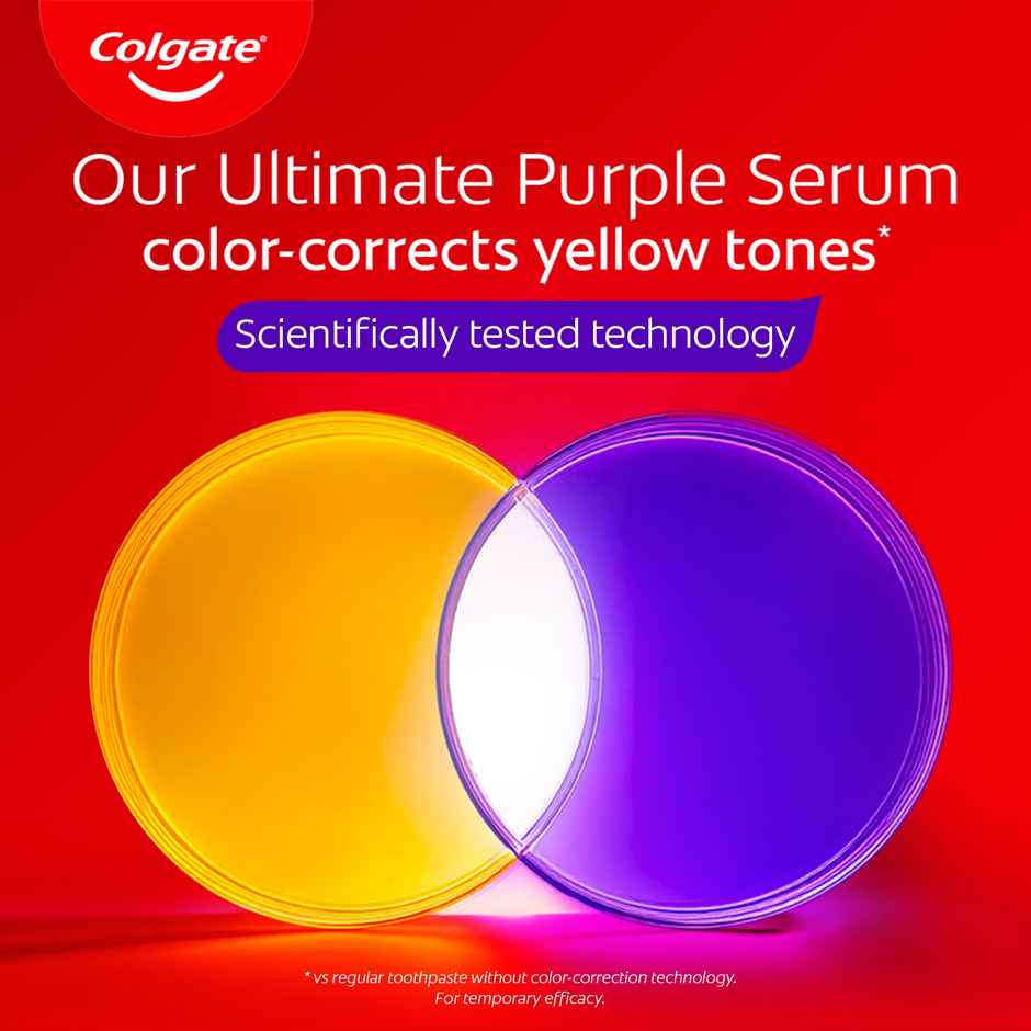 Colgate Visible White Purple Teeth Whitening Serum