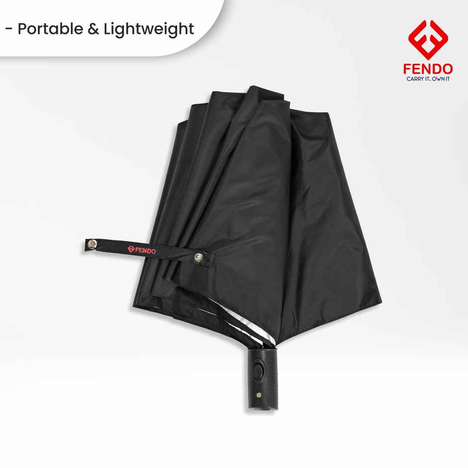 Fendo Rolex Umbrella Black | 21 inch | 2 Fold