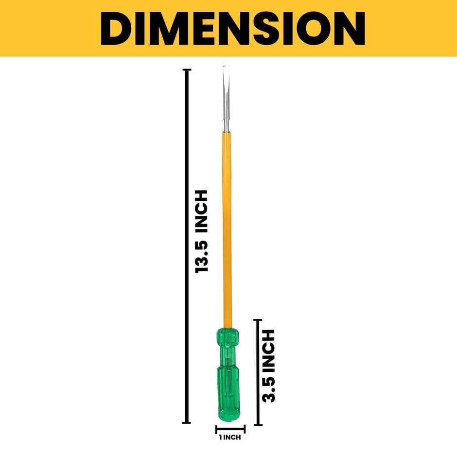 Themisto Th-T20 10 Inch Round Screwdriver With Wire Stripper And Electric Tester