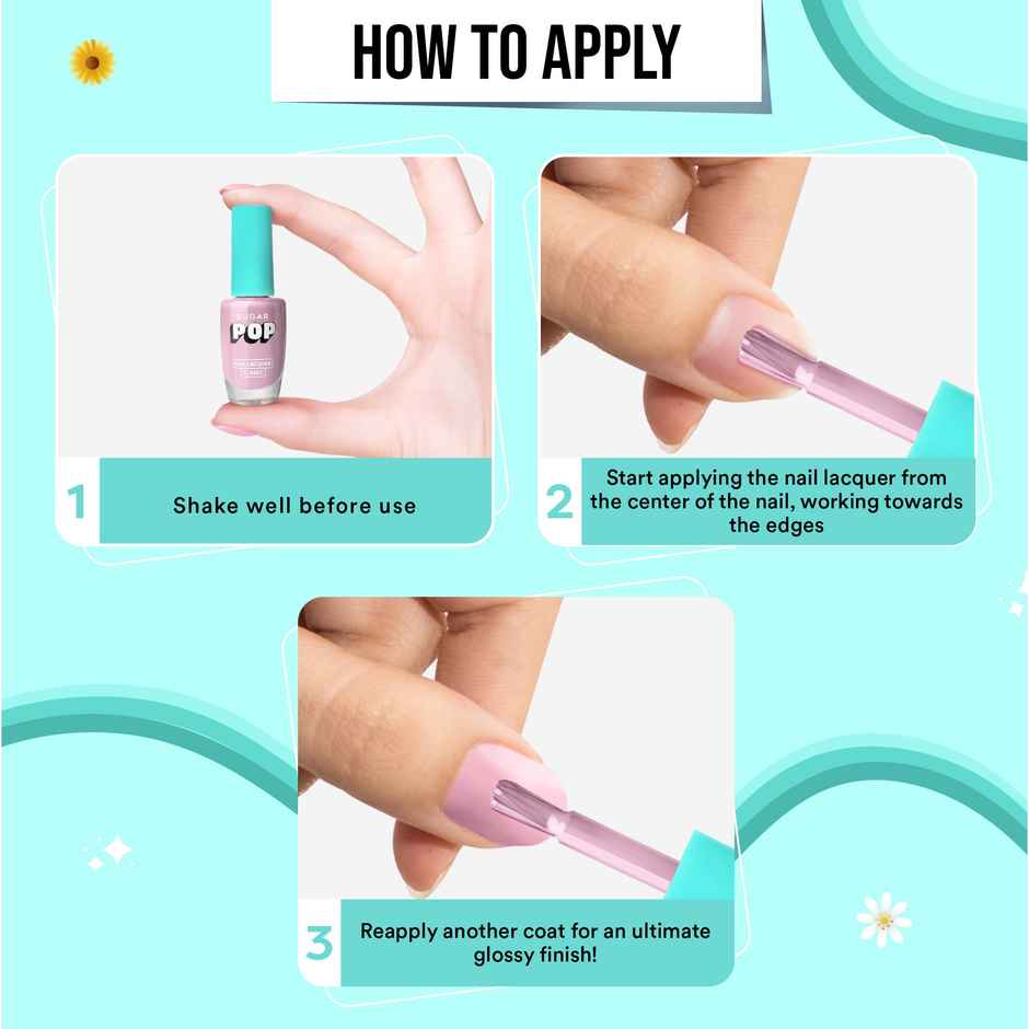 Sugar Pop Quick Drying Ultra Long-Wear Glossy Finish Nail Lacquer -Silk Stockings 08(10ml) & Sugar Pop Quick Drying Ultra Long-Wear Glossy Finish Nail Lacquer Chocolate Treat 11(10ml) Combo