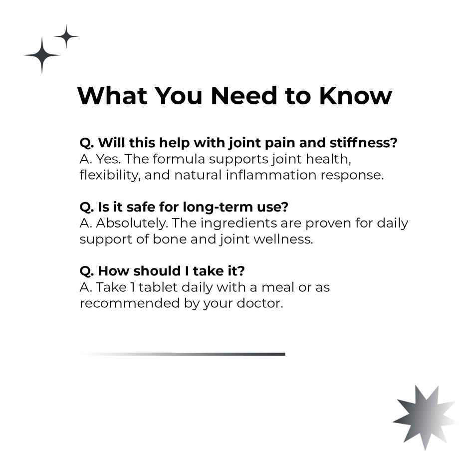 OYB Bone & Joint Support for Strong Bones, Flexible Joints & Easy Mobility