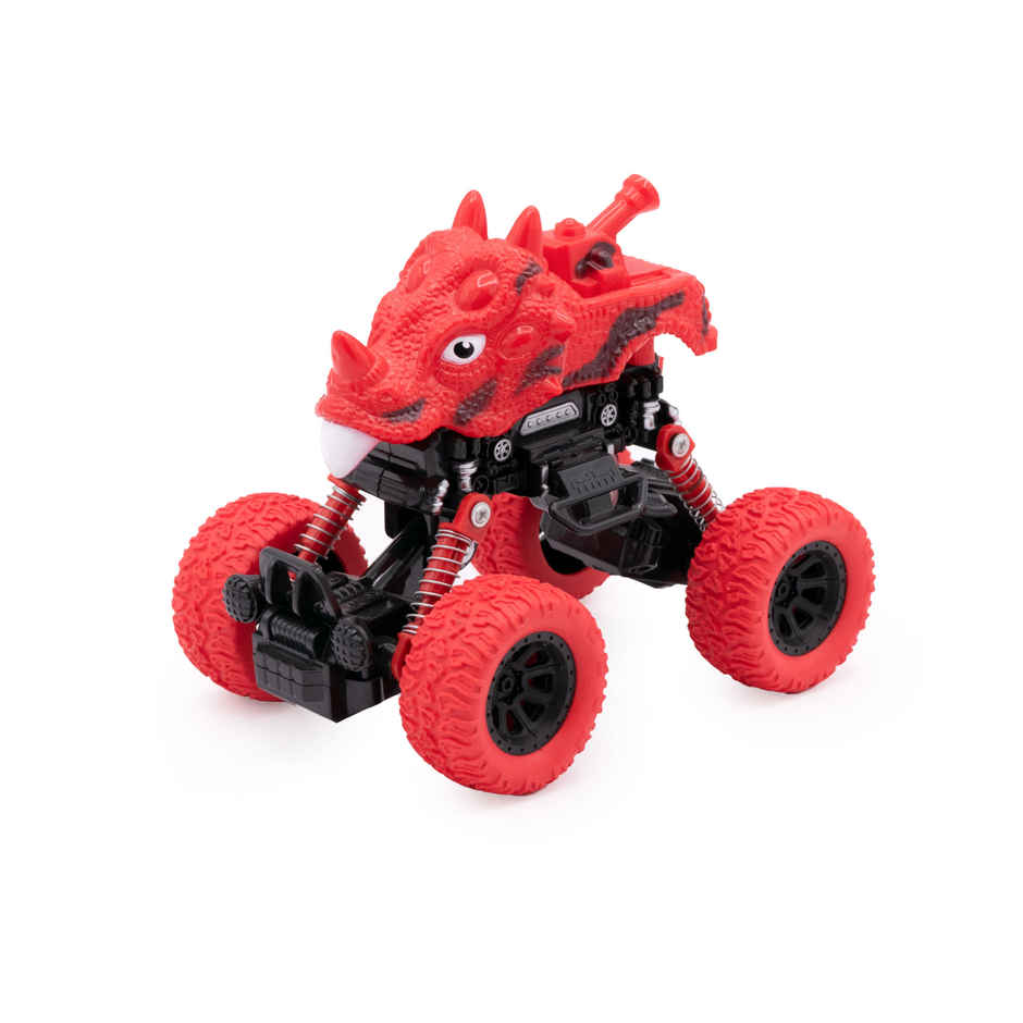 SEEDO No Battery Mechanical and Friction Power Pull Back Dino 1 | Red