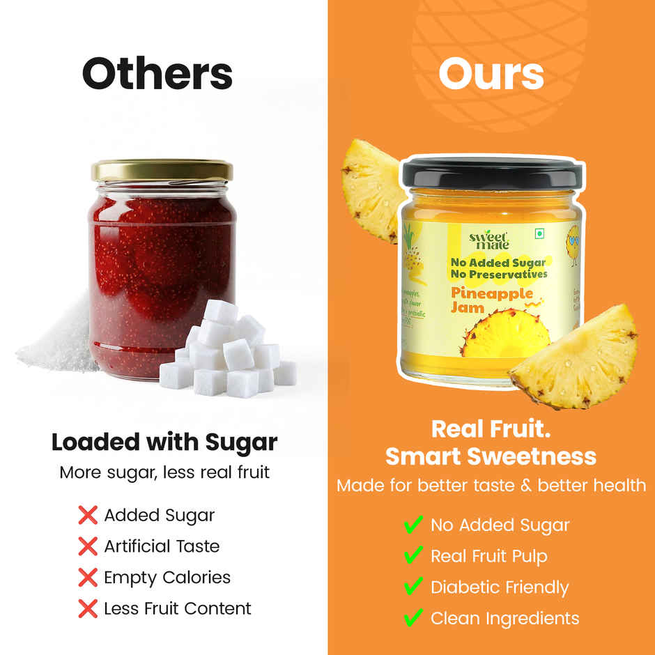Sweetmate Sugar Free Pineapple Jam