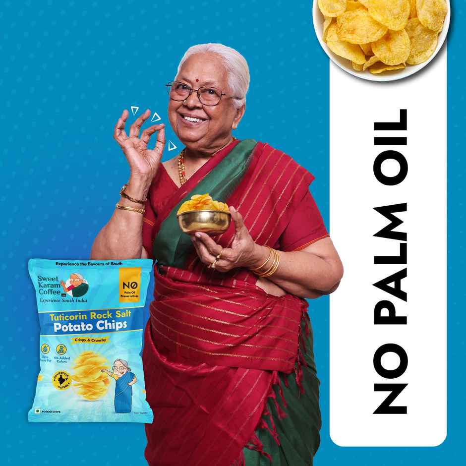 Sweet Karam Coffee | No Palm Oil Potato Chips | Tuticorin Rock Salt