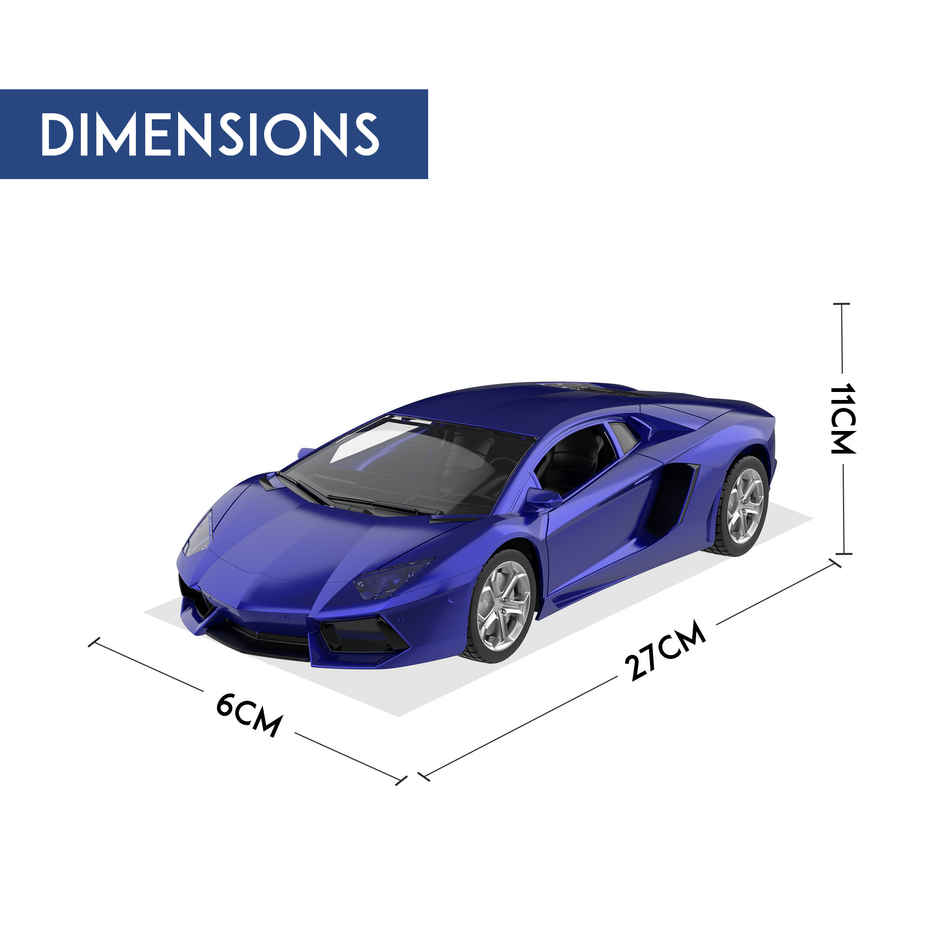 SEEDO Remote Control Car 1:16 , 2.4 GHz, USB Rechargeable, Fast Speed Luxurious Sports Car | Blue