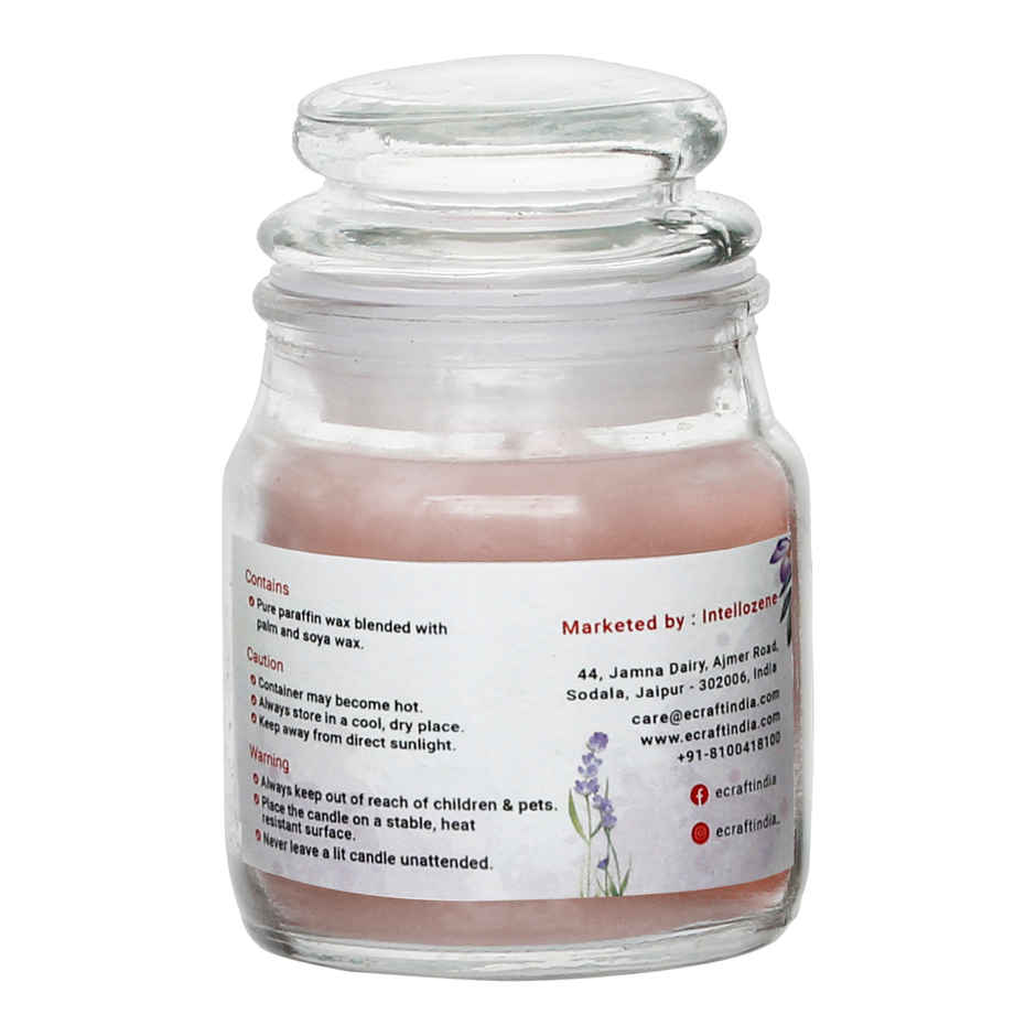 eCraftIndia Lavender Scented Jar Candle
