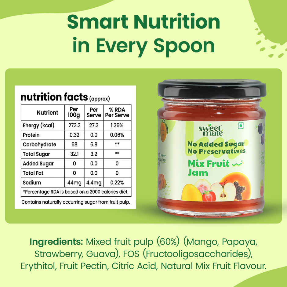 Sweetmate Sugar Free Mix Fruit Jam