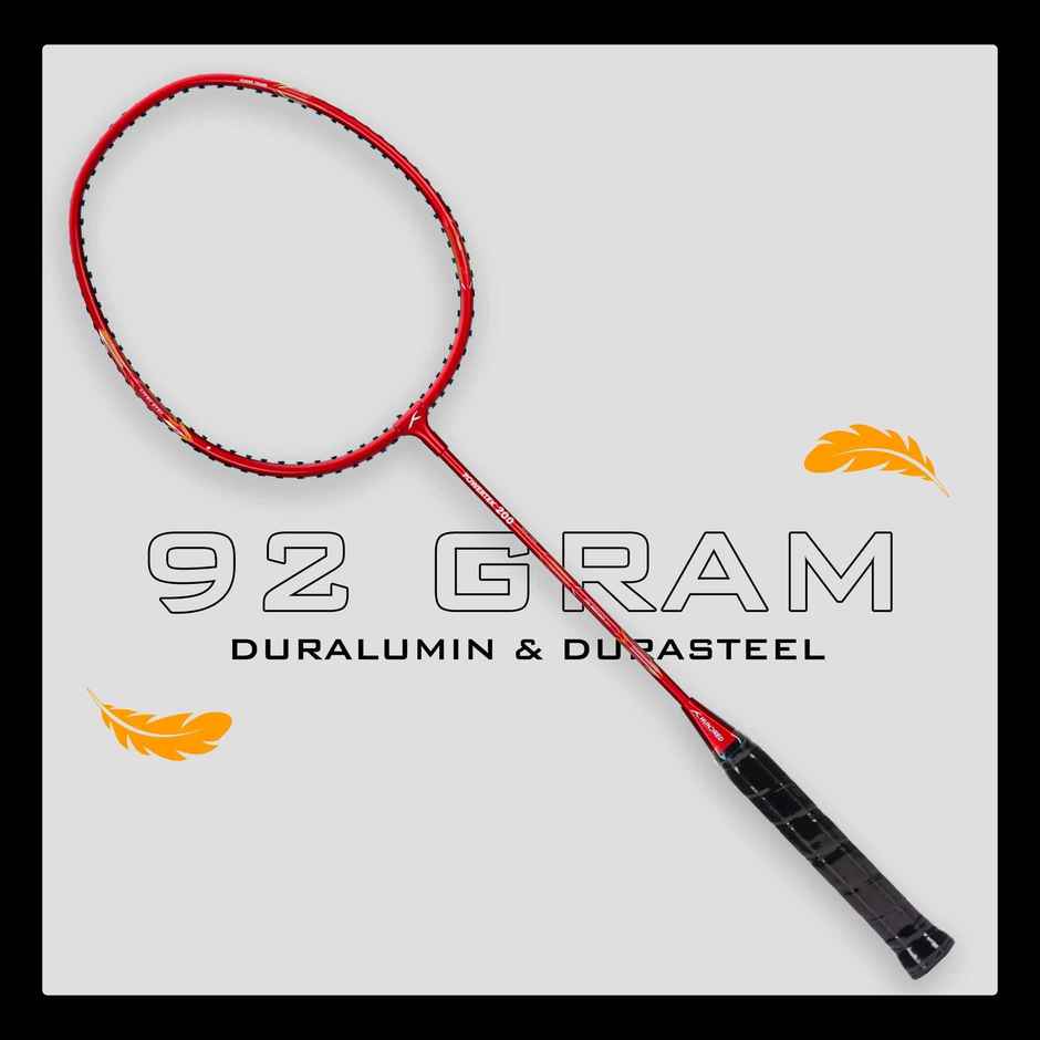 Hundred Powertek 200 | 2 Strung Rackets With 2 Full Covers With 3 Pc Aura Nylon Shuttlecocks