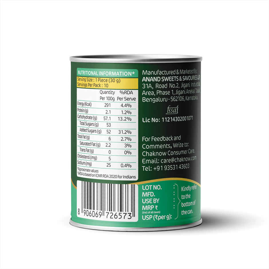 Gulab Jamun Tin By Chaknow