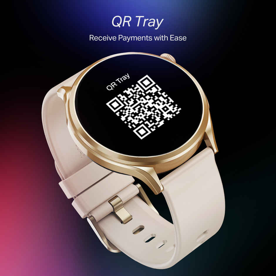 boAt Lunar Discovery Pro Smartwatch, 1.39" HD, Metal, SOS, HR/SpO2, Cherry Blossom