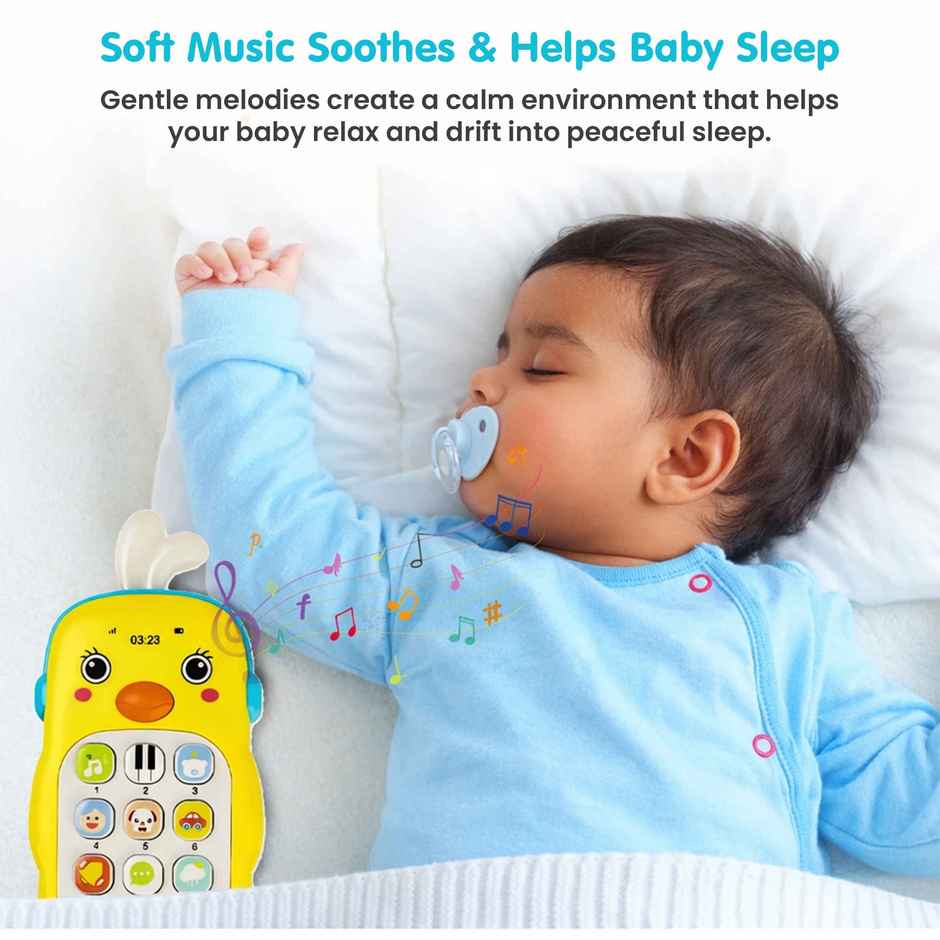 Kidology Toy Phone For Baby Mobile Phone Musical Sound Toy For Kids | Yellow