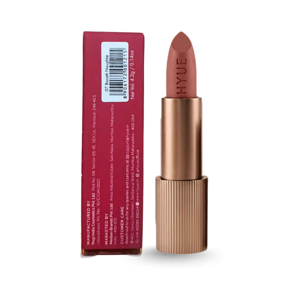 HYUE VelvetteKiss Featherlight Powder Matte Lipstick | 07 Biscotti Naughtie