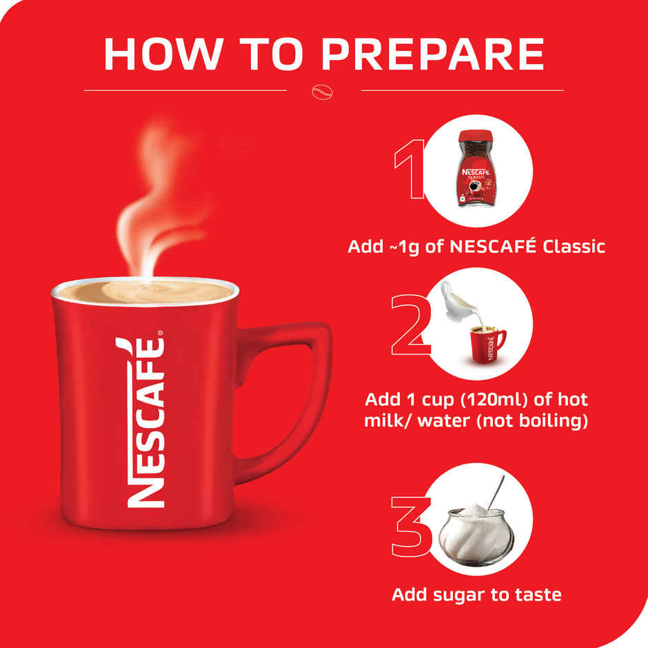 Nescafe Classic - Instant Coffee Powder - Totally Pure Coffee Combo