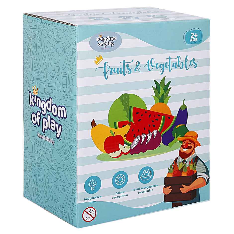 Hamleys Kingdom Of Play Fruits And Vegetables Set For Kids Multicolor 24M+