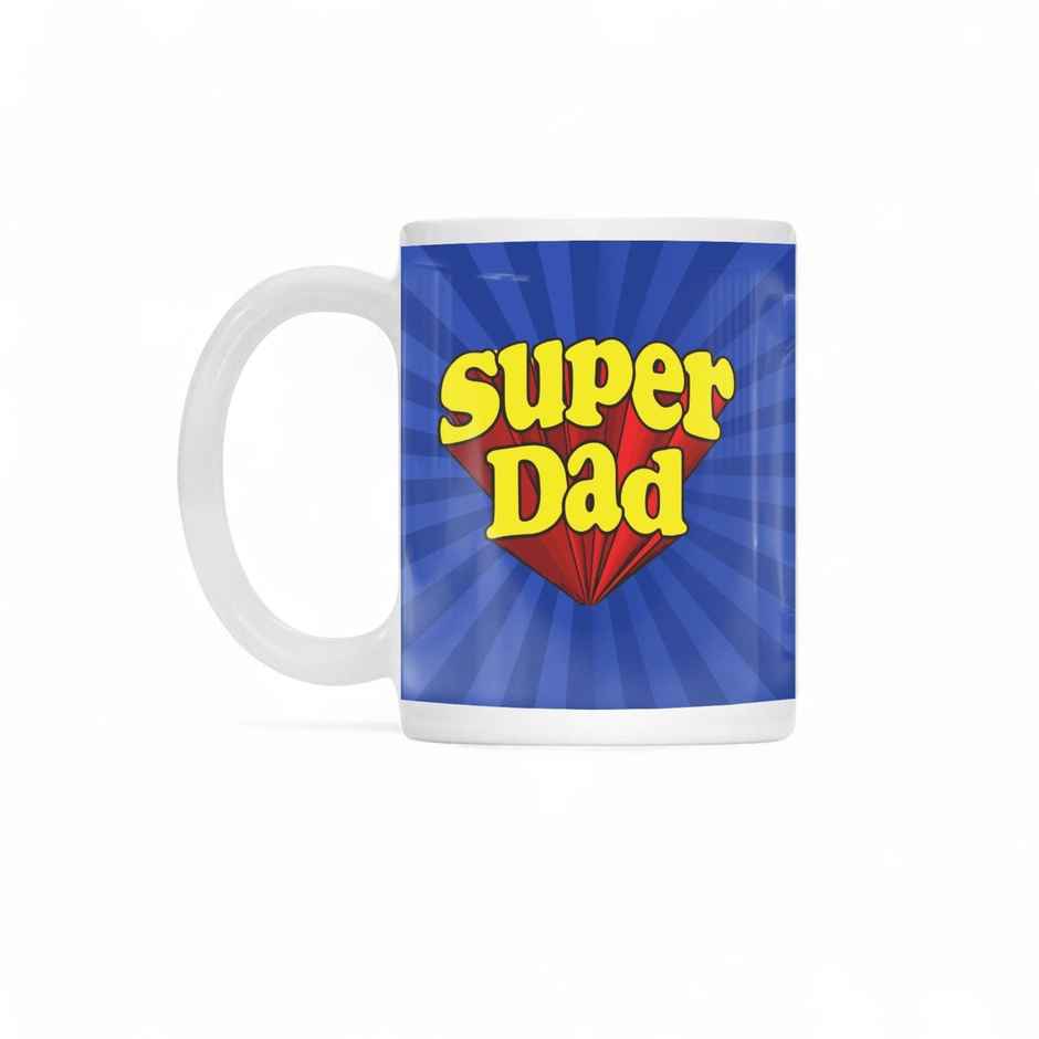 Party Propz Super Dad Printed Mug