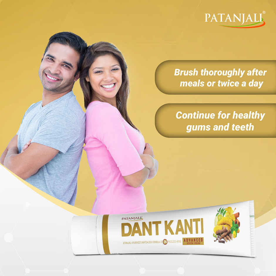 Patanjali Dant Kanti Advance Dental Cream - Herbal Oral Care