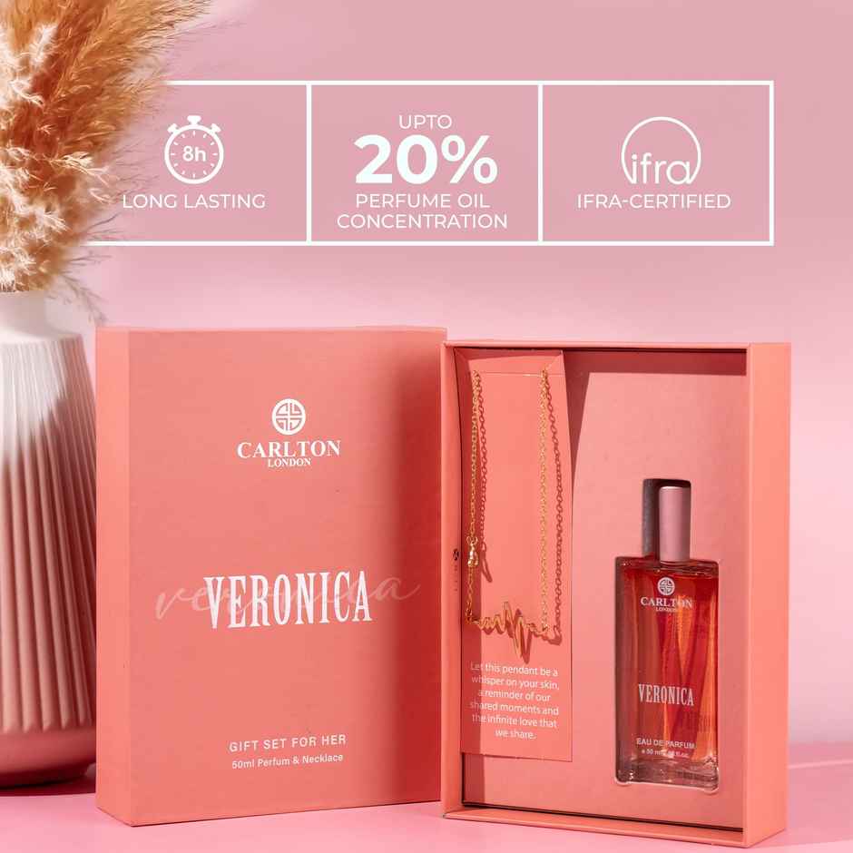 Carlton London Women Gift Set 2 Veronica 50ml with Necklace